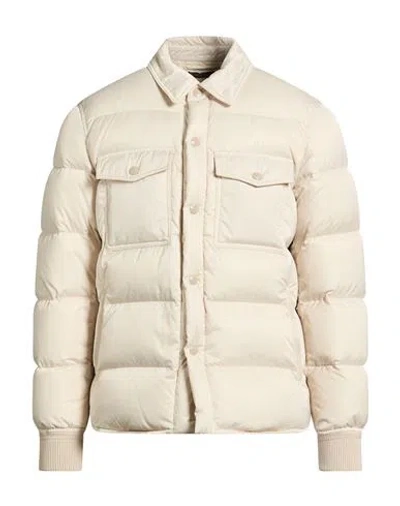 Tom Ford Man Jacket Cream Size 40 Polyester In White