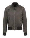 Tom Ford Ribbed-trim Twill Bomber Jacket In Green