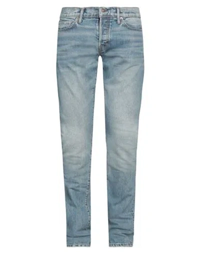 Tom Ford Man Jeans Blue Size 31 Cotton, Polyurethane