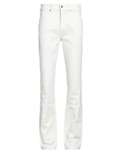 Tom Ford Man Jeans Off White Size 25 Cotton, Elastane