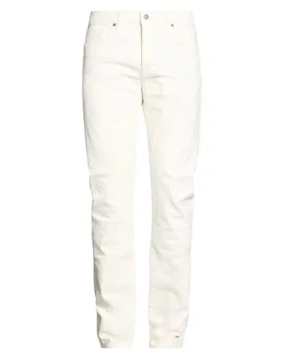 Tom Ford Man Jeans White Size 34 Cotton, Polyurethane