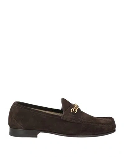 Tom Ford Man Loafers Chocolate Brown Size 9 Calfskin