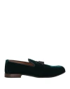 Tom Ford Man Loafers Dark Green Size 8 Textile Fibers