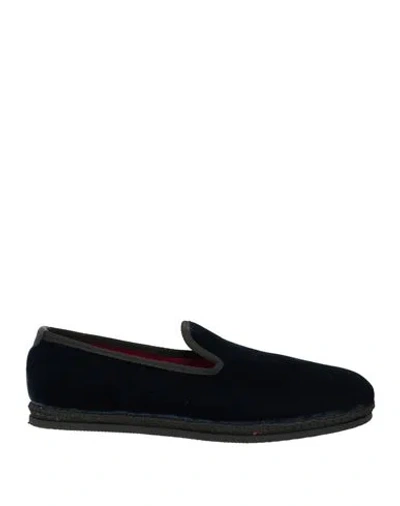 Tom Ford Man Loafers Midnight Blue Size 8.5 Viscose In Black