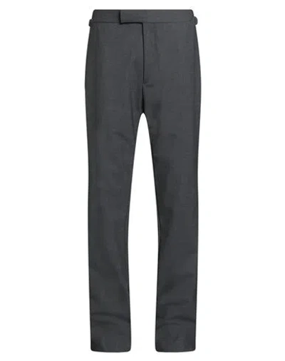 Tom Ford Man Pants Charcoal Size 30 Wool, Elastane In Gray