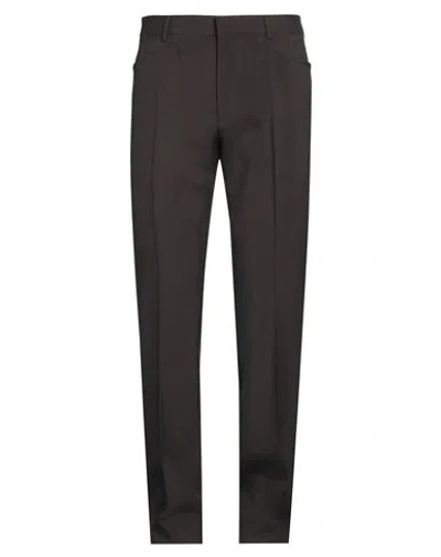 Tom Ford Man Pants Dark Brown Size 40 Mohair Wool, Wool