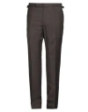 Tom Ford Man Pants Dark Brown Size 40 Mohair Wool, Wool In Brown