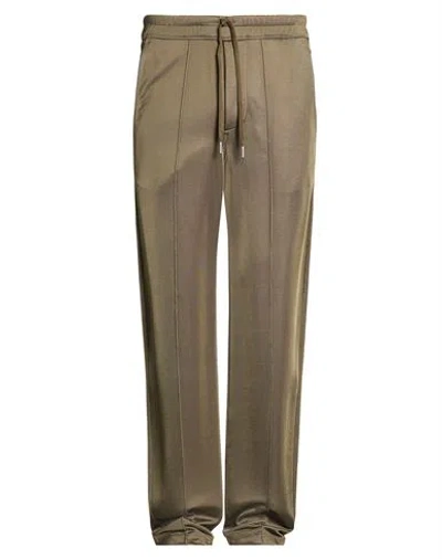 Tom Ford Man Pants Military Green Size 32 Viscose, Elastane