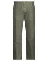 Tom Ford Man Pants Military Green Size 38 Cotton In Green