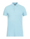 Tom Ford Man Polo Shirt Light Blue Size 36 Cotton