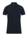 Tom Ford Man Polo Shirt Midnight Blue Size 36 Cotton In Blue