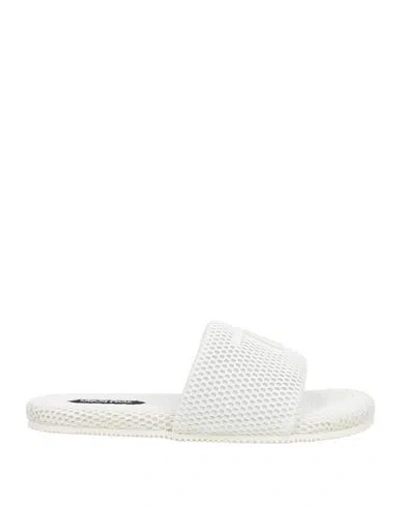 Tom Ford Man Sandals White Size 13 Polyester