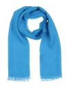 Tom Ford Man Scarf Azure Size - Silk, Polyamide In Blue