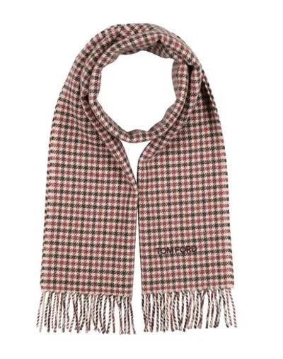 Tom Ford Man Scarf Brown Size - Wool, Cashmere