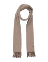 Tom Ford Man Scarf Camel Size - Wool, Cashmere, Silk In Beige