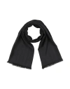 Tom Ford Man Scarf Charcoal Size - Cashmere, Wool, Silk In Black