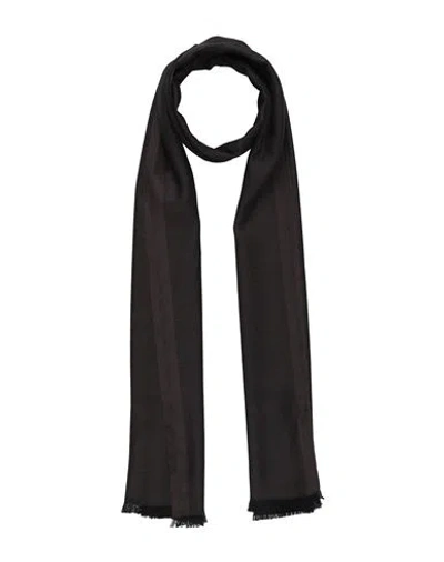 Tom Ford Man Scarf Dark Brown Size - Cashmere, Wool, Silk