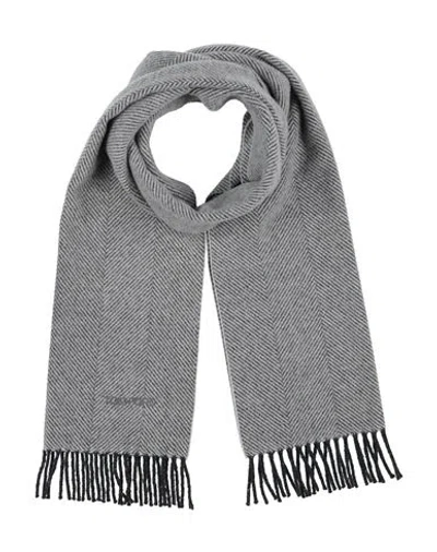 Tom Ford Man Scarf Light Grey Size - Wool, Cashmere, Silk