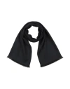 Tom Ford Man Scarf Charcoal Size - Cashmere, Wool, Silk In Black