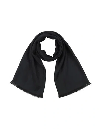 TOM FORD TOM FORD MAN SCARF MIDNIGHT BLUE SIZE - CASHMERE, WOOL, SILK