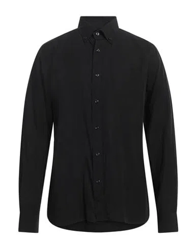 Tom Ford Man Shirt Black Size 16 Lyocell
