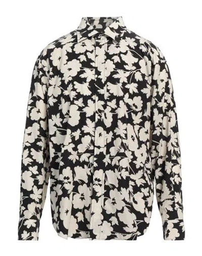 Tom Ford Man Shirt Black Size 17 Cupro, Cotton