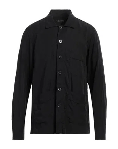 Tom Ford Man Shirt Black Size 17 Lyocell