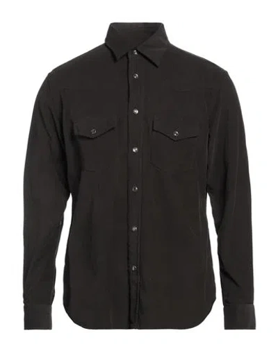 Tom Ford Man Shirt Dark Brown Size 17 Cotton
