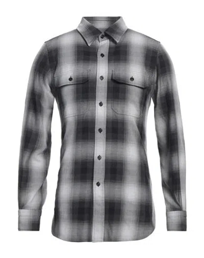 Tom Ford Man Shirt Grey Size 16 Cotton