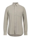 Tom Ford Man Shirt Khaki Size 17 Cotton, Cashmere In Beige