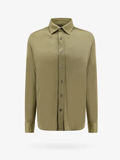 Tom Ford Man Shirt Man Green Shirts