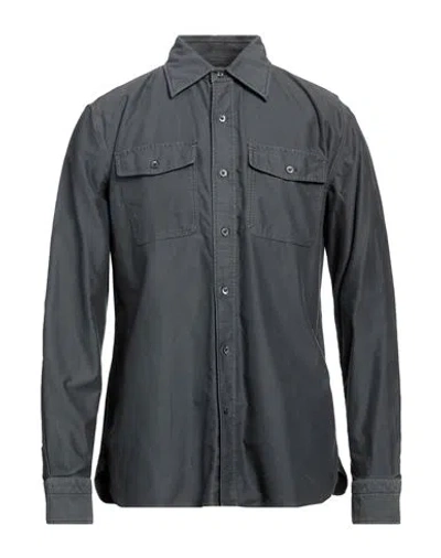 Tom Ford Man Shirt Military Green Size 16 Cotton