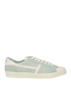 Tom Ford Man Sneakers Light Green Size 9 Calfskin, Textile Fibers