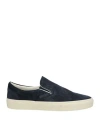 Tom Ford Blue Suede Slip On In Blue