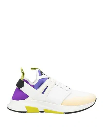 TOM FORD TOM FORD MAN SNEAKERS WHITE SIZE 11 TEXTILE FIBERS