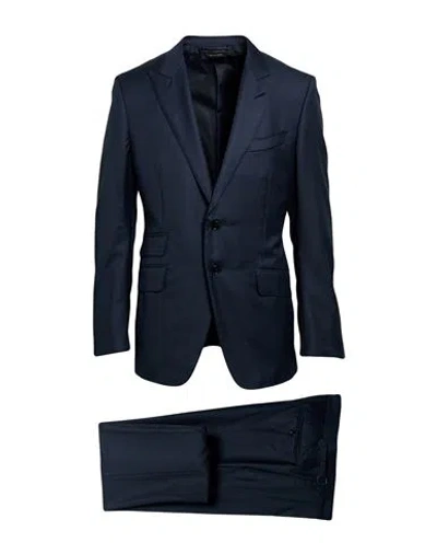 Tom Ford Man Suit Midnight Blue Size 46 Wool