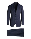 Tom Ford Man Suit Navy Size 48 Wool In Blue