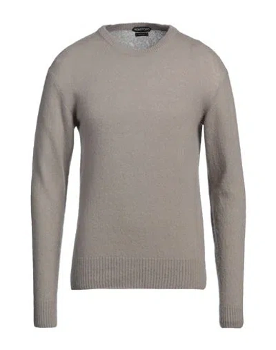 Tom Ford Man Sweater Grey Size 40 Cashmere, Silk