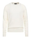 Tom Ford Man Sweater Ivory Size 40 Wool, Silk In Neutral