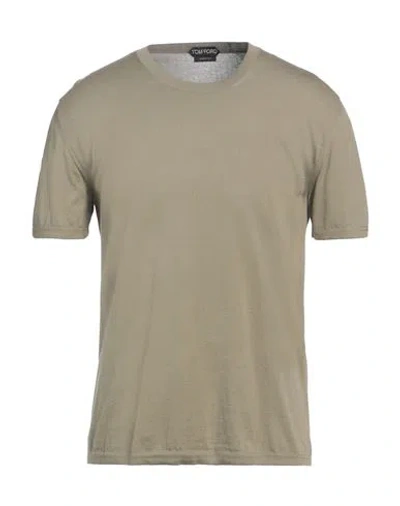 Tom Ford Man Sweater Military Green Size 46 Cotton