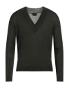 Tom Ford Man Sweater Military Green Size S Cashmere, Silk, Acetate, Viscose In Green