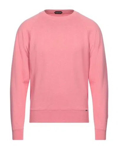 Tom Ford Man Sweatshirt Salmon Pink Size 40 Cotton, Viscose