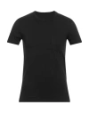Tom Ford Man T-shirt Black Size 34 Cotton, Elastane