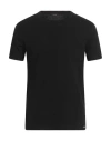 Tom Ford Black Stretch Cotton Crew Neck T-shirt In Black