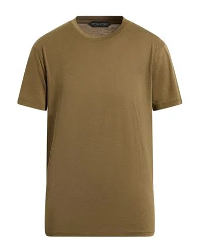 Tom Ford Slim-fit Lyocell And Cotton-blend Jersey T-shirt In Green