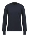 Tom Ford Man T-shirt Navy Size 44 Lyocell, Cotton In Blue