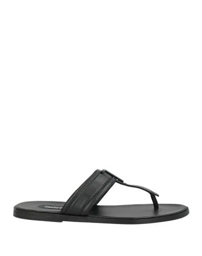 Tom Ford Flat Sandals Open Toe Single Strap In Black