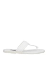 Tom Ford Man Thong Sandal White Size 8 Calfskin, Zamak