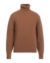 Tom Ford Man Turtleneck Brown Size 40 Alpaca Wool, Polyamide In Brown