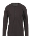 Tom Ford Man Undershirt Dark Brown Size Xl Cotton, Elastane